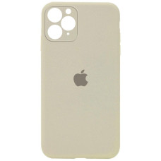 Силиконовый чехол Silicone Case Square Full Camera Protective (AA) для Apple iPhone 11 Pro (5.8) - Бежевый / Antique White