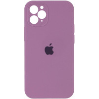 Силіконовий чохол Silicone Case Square Full Camera Protective (AA) для Apple iPhone 11 Pro (5.8) - Ліловий / Lilac Pride