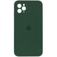 Силіконовий чохол Silicone Case Square Full Camera Protective (AA) для Apple iPhone 11 Pro (5.8) - Зелений / Cyprus Green