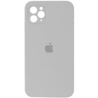 Силіконовий чохол Silicone Case Square Full Camera Protective (AA) для Apple iPhone 11 Pro (5.8) - Сірий / Light Grey