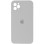 Силіконовий чохол Silicone Case Square Full Camera Protective (AA) для Apple iPhone 11 Pro (5.8) - Сірий / Light Grey