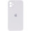 Силіконовий чохол Silicone Case Square Full Camera Protective (AA) для Apple iPhone 11 (6.1) - Білий / White