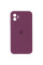 Силіконовий чохол Silicone Case Square Full Camera Protective (AA) для Apple iPhone 11 (6.1) - Бордовий / Maroon - фото