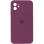 Силіконовий чохол Silicone Case Square Full Camera Protective (AA) для Apple iPhone 11 (6.1) - Бордовий / Maroon