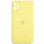 Силіконовий чохол Silicone Case Square Full Camera Protective (AA) для Apple iPhone 11 (6.1) - Жовтий / Yellow