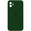 Силіконовий чохол Silicone Case Square Full Camera Protective (AA) для Apple iPhone 11 (6.1) - Зелений / Army green