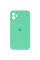 Силіконовий чохол Silicone Case Square Full Camera Protective (AA) для Apple iPhone 11 (6.1) - Зелений / Spearmint - фото
