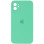Силіконовий чохол Silicone Case Square Full Camera Protective (AA) для Apple iPhone 11 (6.1) - Зелений / Spearmint