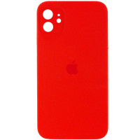 Силіконовий чохол Silicone Case Square Full Camera Protective (AA) для Apple iPhone 11 (6.1) - Червоний / Red