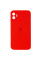 Силіконовий чохол Silicone Case Square Full Camera Protective (AA) для Apple iPhone 11 (6.1) - Червоний / Red - фото