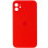 Силіконовий чохол Silicone Case Square Full Camera Protective (AA) для Apple iPhone 11 (6.1) - Червоний / Red