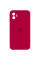 Силіконовий чохол Silicone Case Square Full Camera Protective (AA) для Apple iPhone 11 (6.1) - Червоний / Rose Red - фото