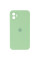 Силіконовий чохол Silicone Case Square Full Camera Protective (AA) для Apple iPhone 11 (6.1) - М'ятний / Mint - фото