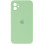 Силіконовий чохол Silicone Case Square Full Camera Protective (AA) для Apple iPhone 11 (6.1) - М'ятний / Mint