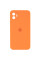 Силіконовий чохол Silicone Case Square Full Camera Protective (AA) для Apple iPhone 11 (6.1) - Помаранчевий / Papaya - фото