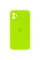 Силіконовий чохол Silicone Case Square Full Camera Protective (AA) для Apple iPhone 11 (6.1) - Салатовий / Neon green - фото