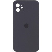 Силіконовий чохол Silicone Case Square Full Camera Protective (AA) для Apple iPhone 11 (6.1) - Сірий / Dark Gray