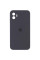 Силіконовий чохол Silicone Case Square Full Camera Protective (AA) для Apple iPhone 11 (6.1) - Сірий / Dark Gray - фото
