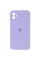 Силіконовий чохол Silicone Case Square Full Camera Protective (AA) для Apple iPhone 11 (6.1) - Бузковий / Dasheen - фото
