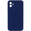 Силіконовий чохол Silicone Case Square Full Camera Protective (AA) для Apple iPhone 11 (6.1) - Темно-синій / Midnight blue
