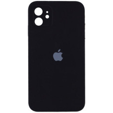 Силіконовий чохол Silicone Case Square Full Camera Protective (AA) для Apple iPhone 11 (6.1) - Чорний / Black