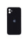 Силіконовий чохол Silicone Case Square Full Camera Protective (AA) для Apple iPhone 11 (6.1) - Чорний / Black - фото