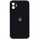 Силіконовий чохол Silicone Case Square Full Camera Protective (AA) для Apple iPhone 11 (6.1) - Чорний / Black