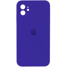 Силиконовый чехол Silicone Case Square Full Camera Protective (AA) для Apple iPhone 11 (6.1) - Фиолетовый / Ultra Violet