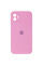 Силіконовий чохол Silicone Case Square Full Camera Protective (AA) для Apple iPhone 11 (6.1) - Рожевий / Light pink - фото