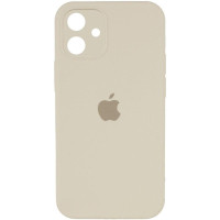 Силіконовий чохол Silicone Case Square Full Camera Protective (AA) для Apple iPhone 11 (6.1) - Бежевий / Antique White