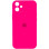 Силіконовий чохол Silicone Case Square Full Camera Protective (AA) для Apple iPhone 11 (6.1) - Рожевий / Barbie pink