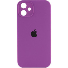 Силиконовый чехол Silicone Case Square Full Camera Protective (AA) для Apple iPhone 11 (6.1) - Фиолетовый / Grape