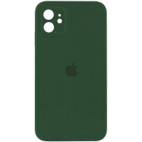 Силіконовий чохол Silicone Case Square Full Camera Protective (AA) для Apple iPhone 11 (6.1) - Зелений / Cyprus Green