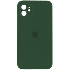 Силіконовий чохол Silicone Case Square Full Camera Protective (AA) для Apple iPhone 11 (6.1) - Зелений / Cyprus Green