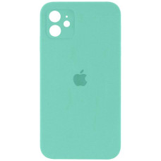 Силиконовый чехол Silicone Case Square Full Camera Protective (AA) для Apple iPhone 11 (6.1) - Бирюзовый / Turquoise