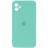 Силіконовий чохол Silicone Case Square Full Camera Protective (AA) для Apple iPhone 11 (6.1) - Бірюзовий / Turquoise