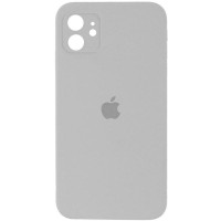 Силіконовий чохол Silicone Case Square Full Camera Protective (AA) для Apple iPhone 11 (6.1) - Сірий / Light Grey