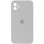 Силіконовий чохол Silicone Case Square Full Camera Protective (AA) для Apple iPhone 11 (6.1) - Сірий / Light Grey