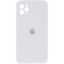 Силіконовий чохол Silicone Case Square Full Camera Protective (AA) для Apple iPhone 11 Pro Max (6.5) - Білий / White
