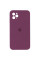 Силиконовый чехол Silicone Case Square Full Camera Protective (AA) для Apple iPhone 11 Pro Max (6.5) - Бордовый / Maroon - фото