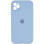 Силіконовий чохол Silicone Case Square Full Camera Protective (AA) для Apple iPhone 11 Pro Max (6.5) - Блакитний / Lilac Blue
