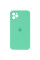 Силіконовий чохол Silicone Case Square Full Camera Protective (AA) для Apple iPhone 11 Pro Max (6.5) - Зелений / Spearmint - фото