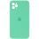 Силіконовий чохол Silicone Case Square Full Camera Protective (AA) для Apple iPhone 11 Pro Max (6.5) - Зелений / Spearmint