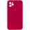Силіконовий чохол Silicone Case Square Full Camera Protective (AA) для Apple iPhone 11 Pro Max (6.5) - Червоний / Rose Red