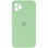 Силіконовий чохол Silicone Case Square Full Camera Protective (AA) для Apple iPhone 11 Pro Max (6.5) - М'ятний / Mint