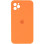 Силіконовий чохол Silicone Case Square Full Camera Protective (AA) для Apple iPhone 11 Pro Max (6.5) - Помаранчевий / Papaya