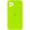 Силіконовий чохол Silicone Case Square Full Camera Protective (AA) для Apple iPhone 11 Pro Max (6.5) - Салатовий / Neon green