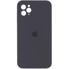 Силиконовый чехол Silicone Case Square Full Camera Protective (AA) для Apple iPhone 11 Pro Max (6.5) - Серый / Dark Gray