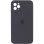 Силіконовий чохол Silicone Case Square Full Camera Protective (AA) для Apple iPhone 11 Pro Max (6.5) - Сірий / Dark Gray