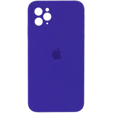 Силіконовий чохол Silicone Case Square Full Camera Protective (AA) для Apple iPhone 11 Pro Max (6.5) - Фіолетовий / Ultra Violet